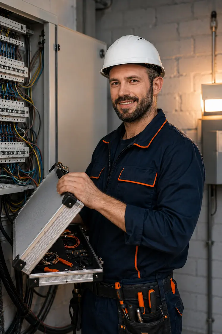 Electrician and plumber